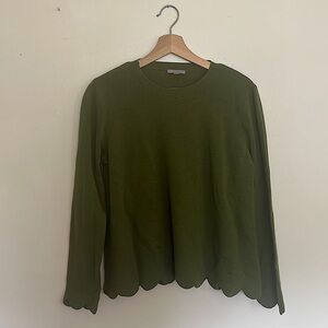 Green COS sweater 100% wool